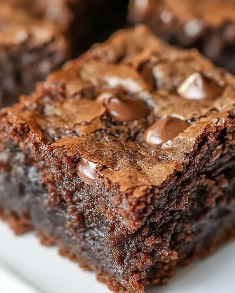 Homemade Fudgy One Bowl Brownies photo