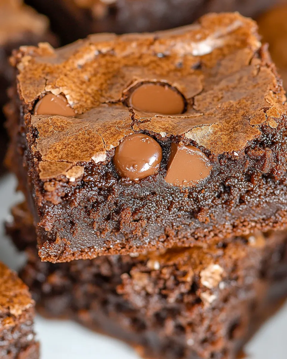 Easy Fudgy One Bowl Brownies recipe photo