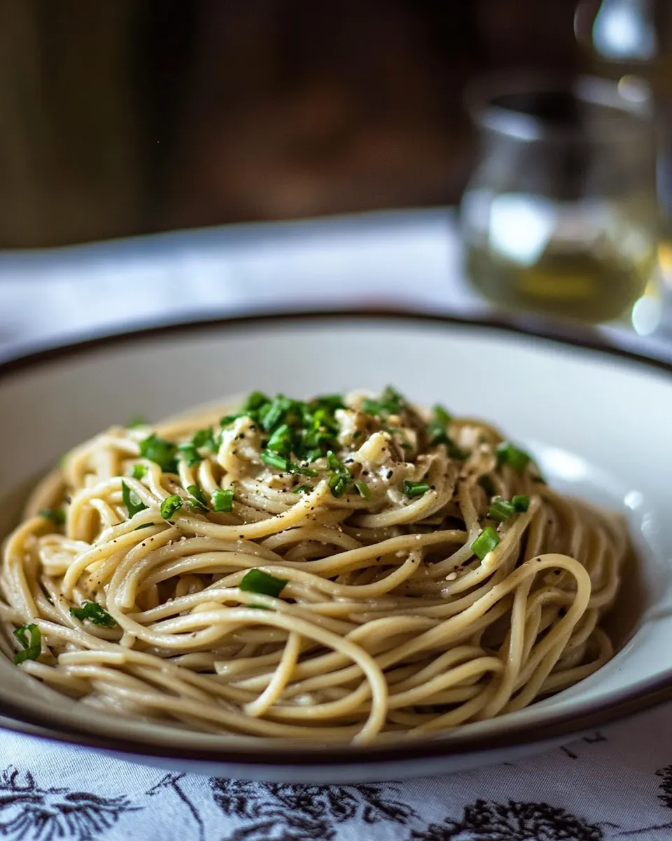 Classic Garlic Noodles with Miso Butter image