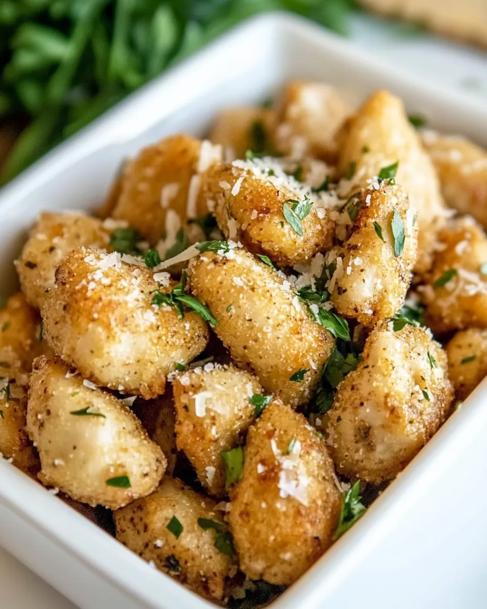 Easy Garlic Parmesan Chicken Bites recipe photo