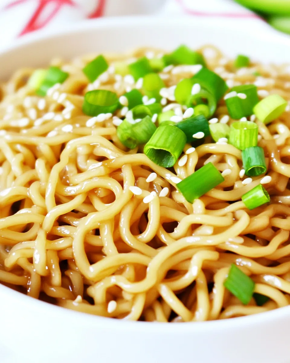 Homemade Garlic Sesame Noodles photo