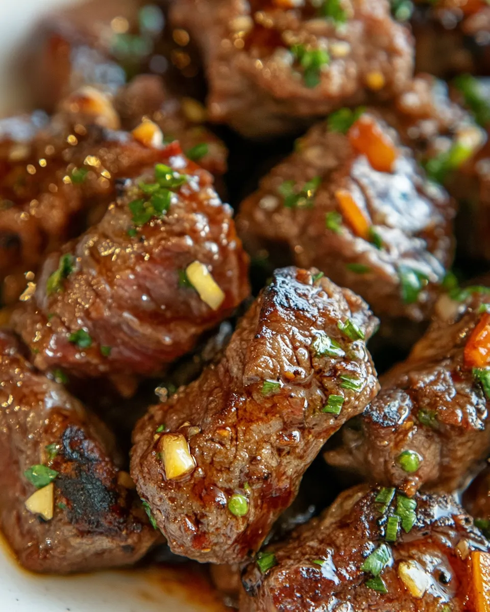 Delicious Garlic Steak Bites image