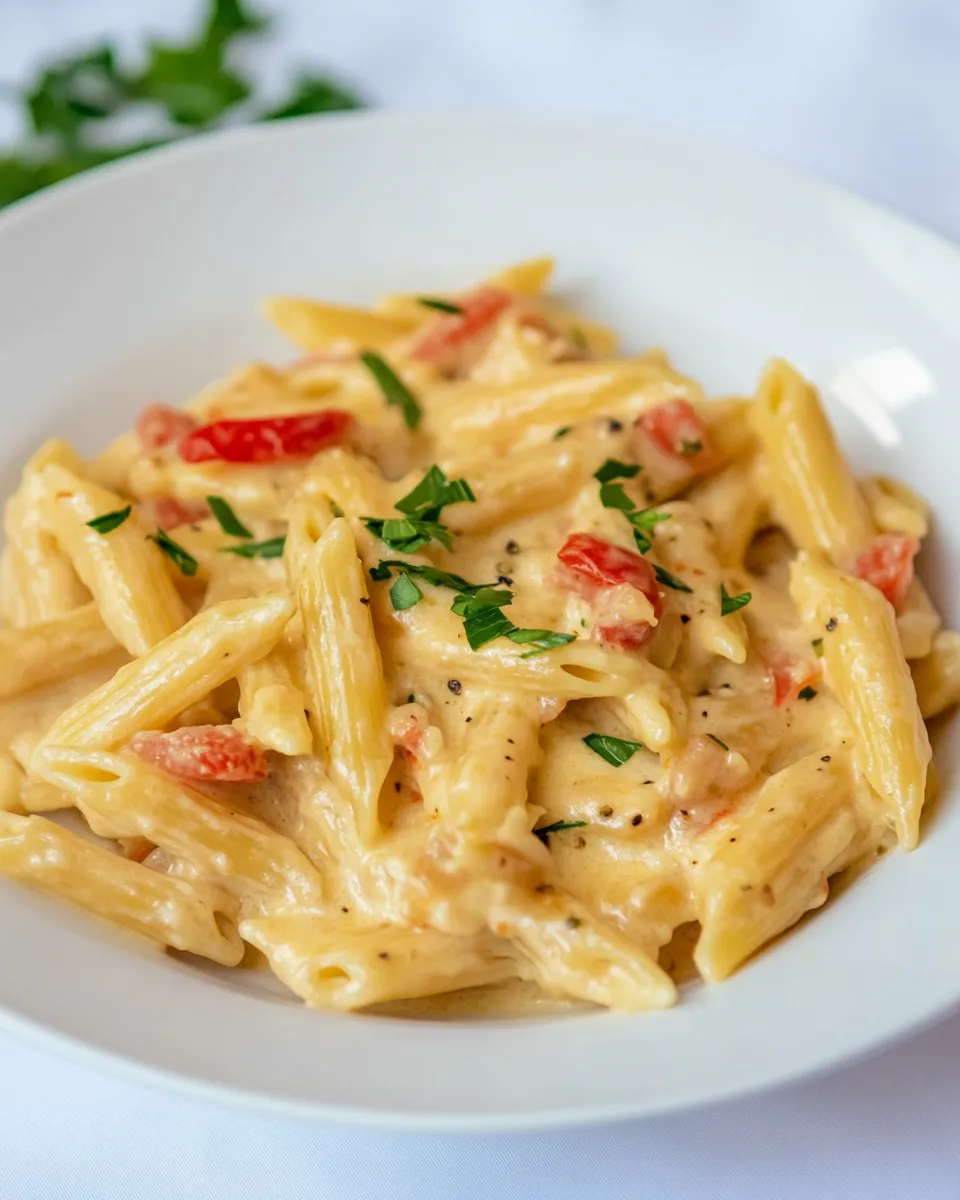 Homemade Garlic and Herb Penne Pasta photo