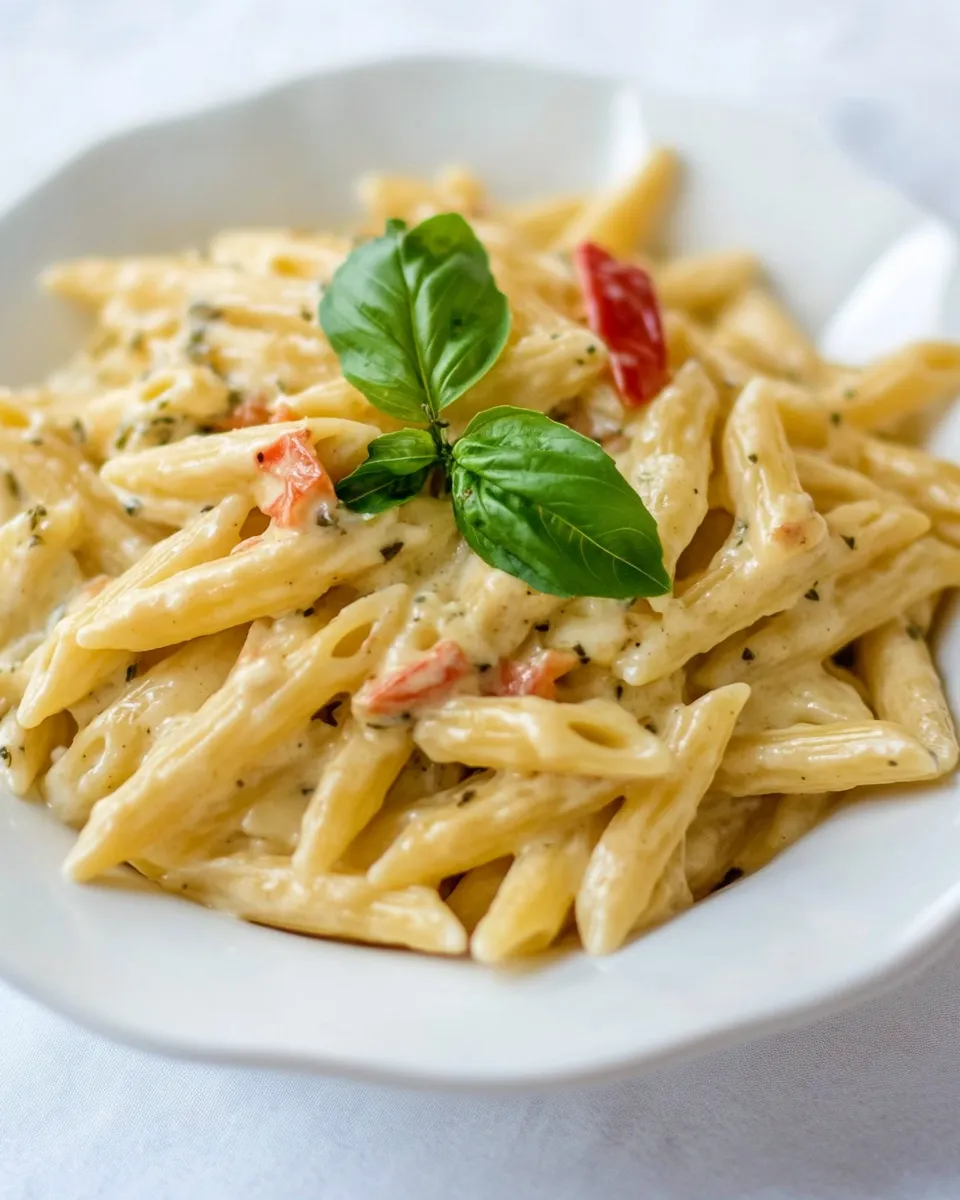 Classic Garlic and Herb Penne Pasta image