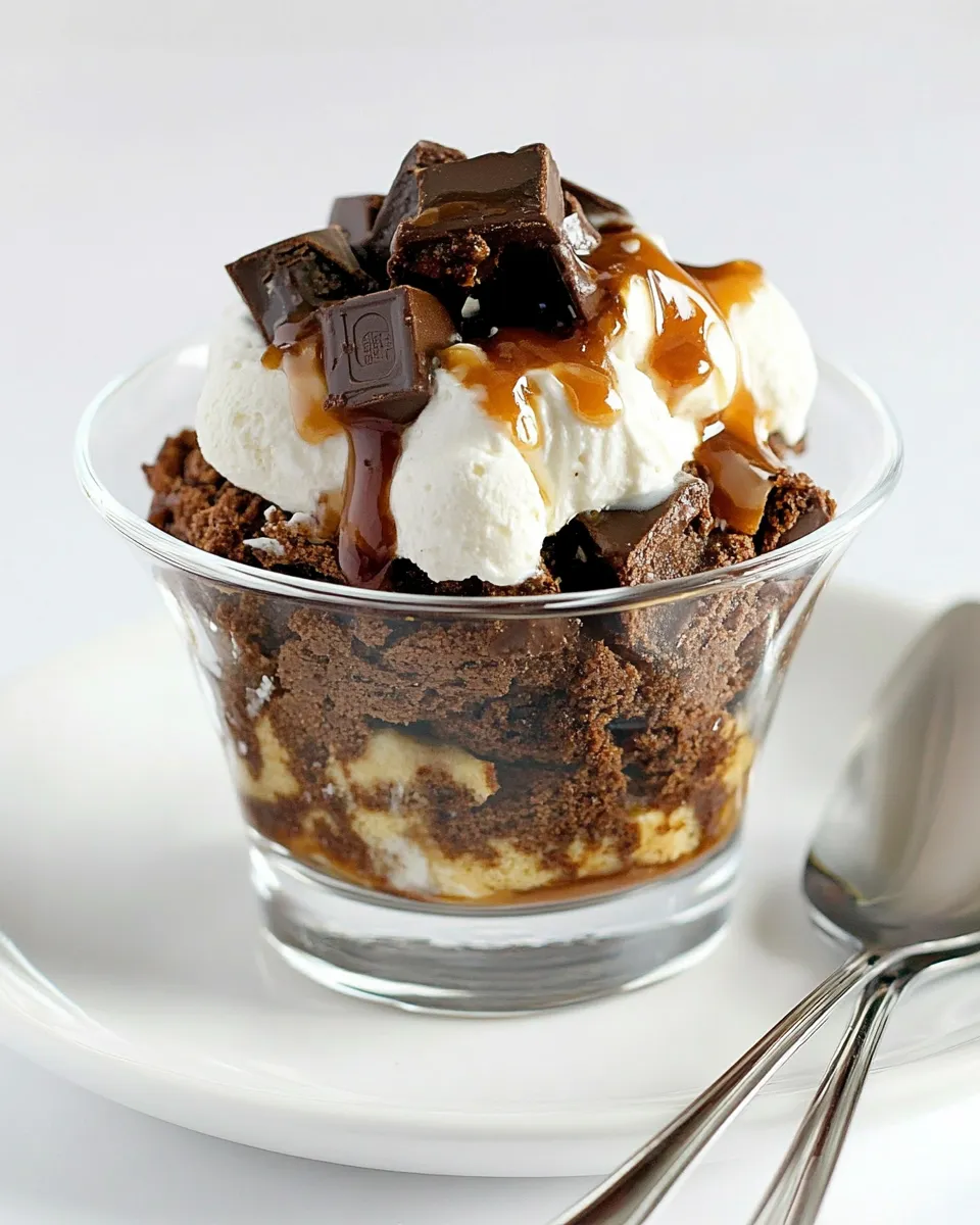 Easy Ghirardelli Stuffed Brownie Sundaes recipe photo