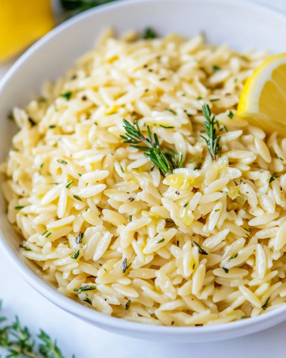 Homemade Greek Orzo with Lemon and Herbs photo