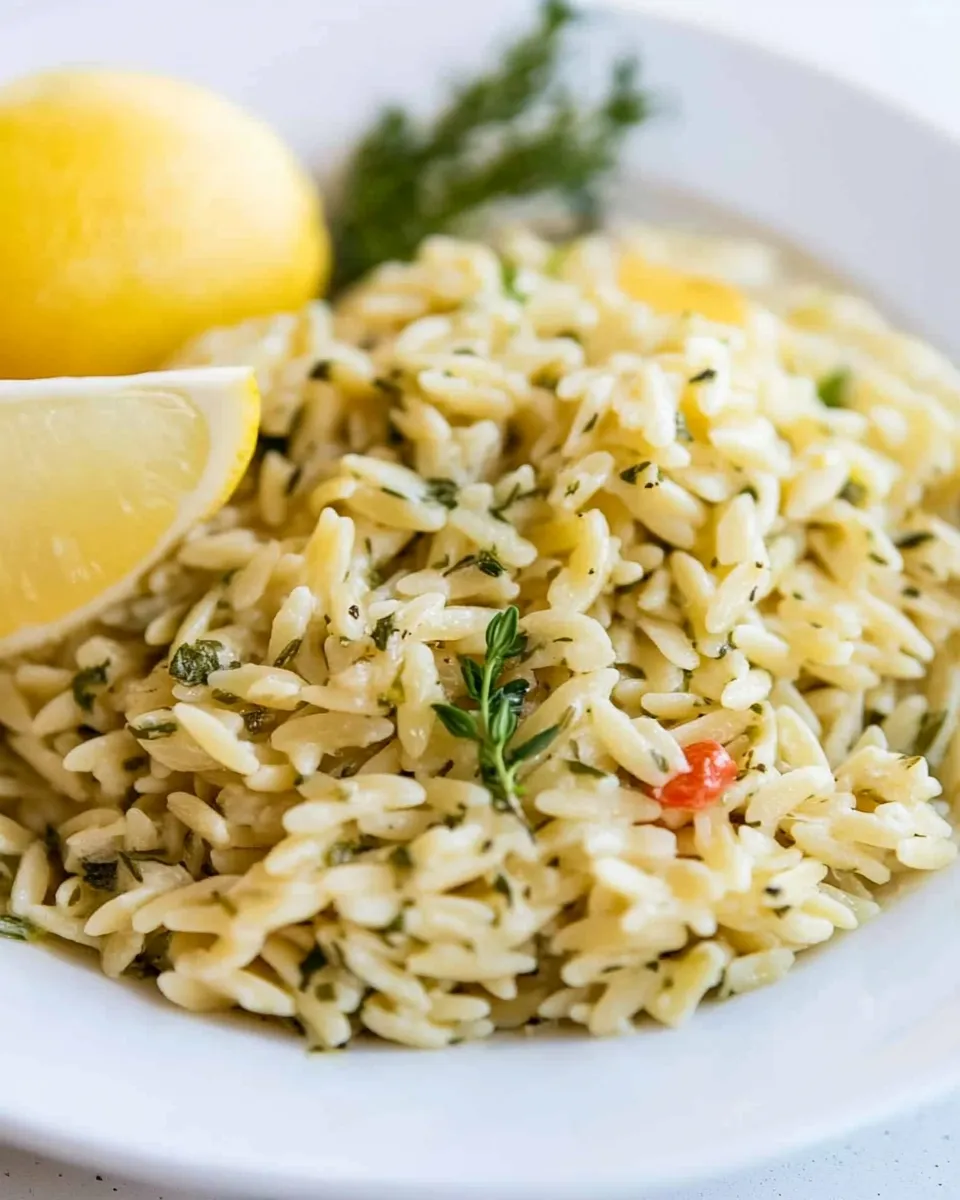 Classic Greek Orzo with Lemon and Herbs image