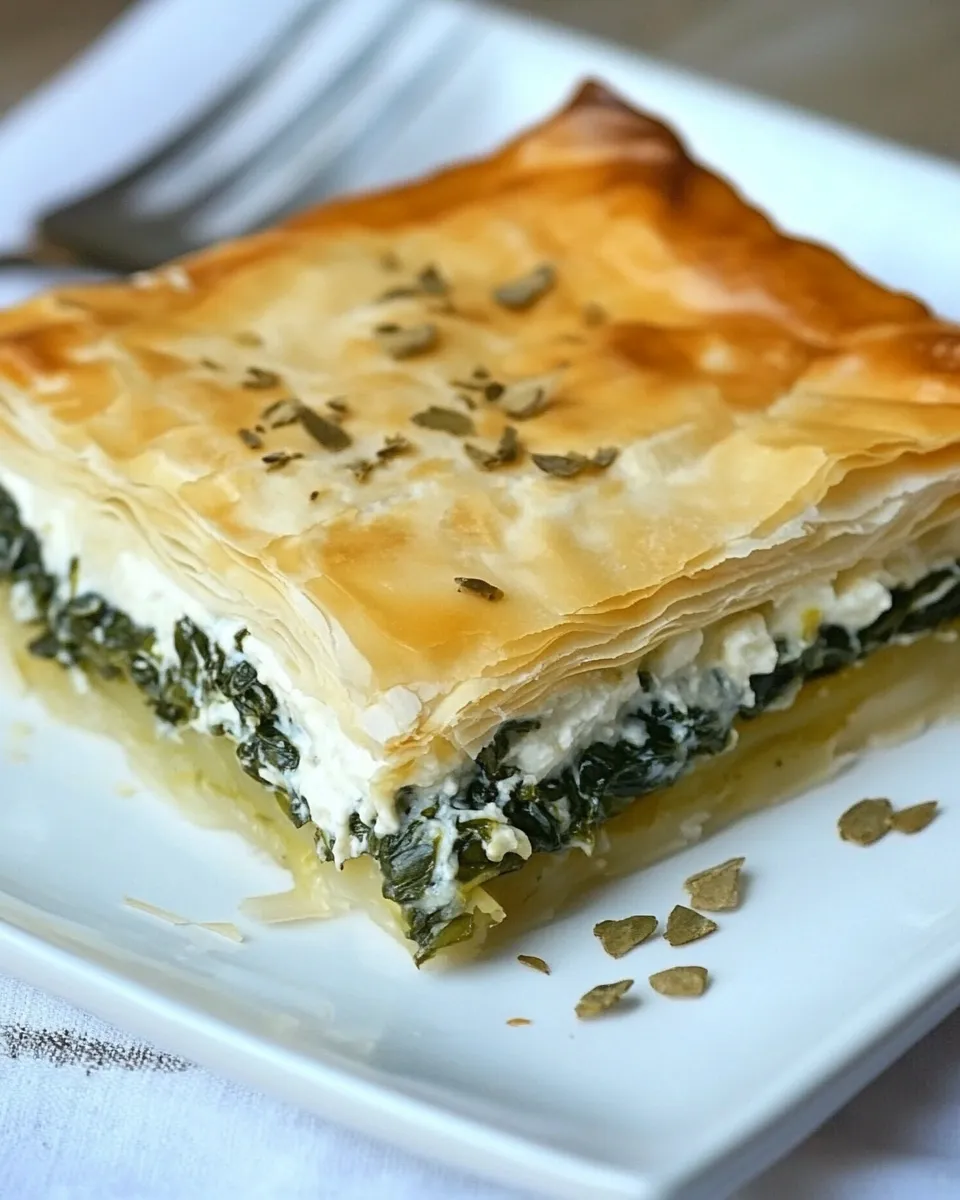 Delicious Greek Spinach Pie shot