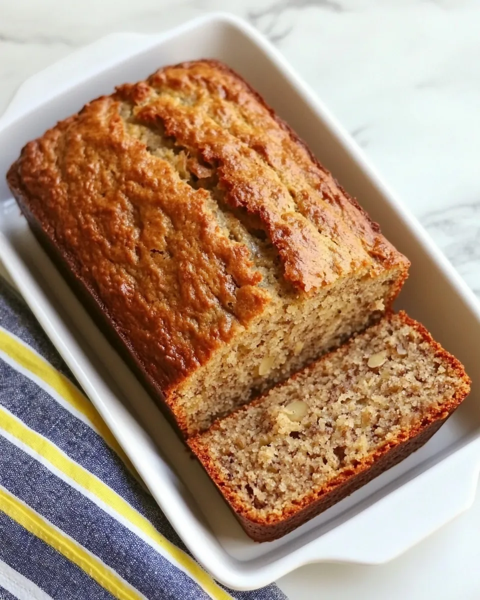 Delicious Greek Yogurt Banana Nut Bread image