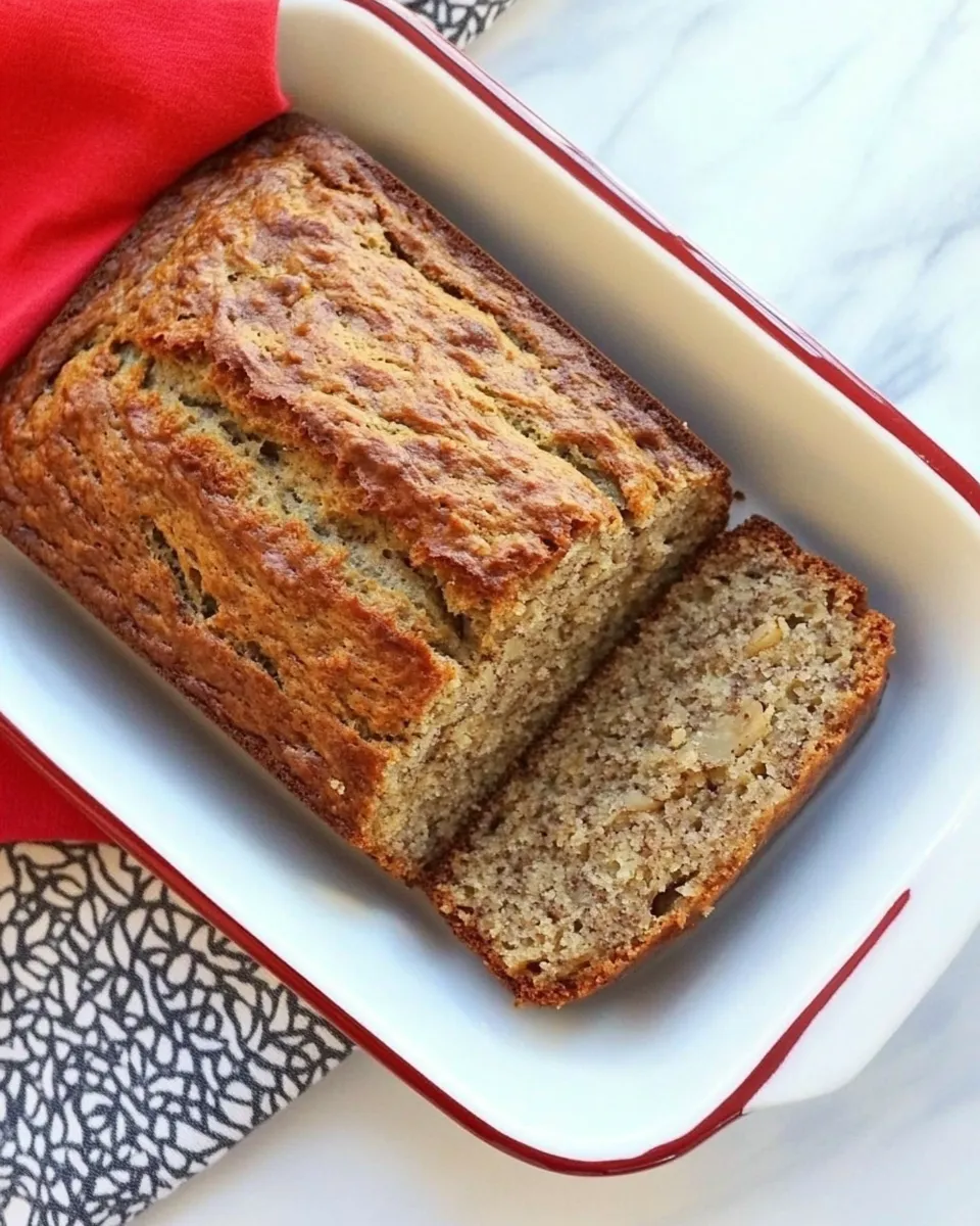 Healthy Greek Yogurt Banana Nut Bread shot