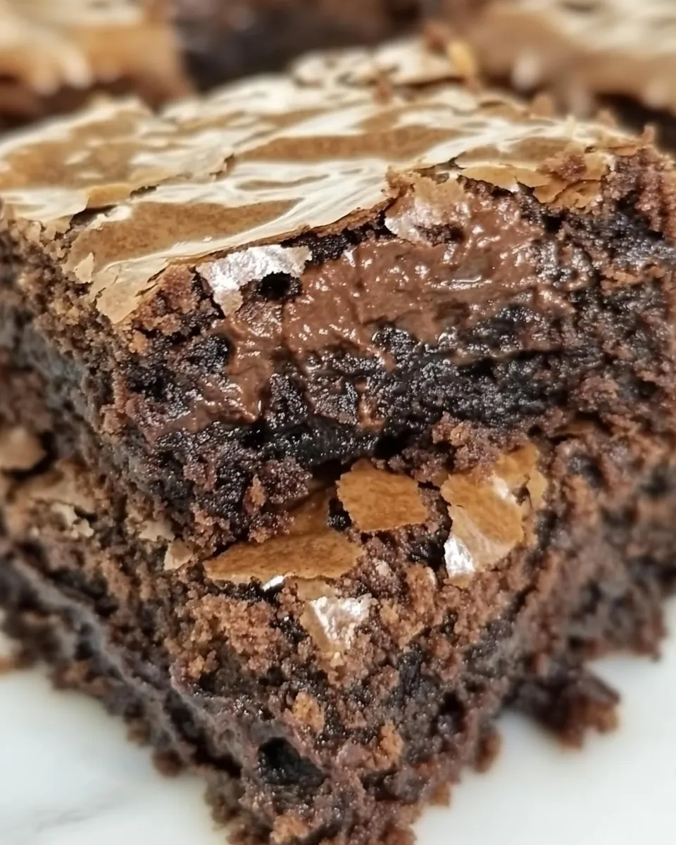 Easy Greek Yogurt Brownies (100 calories!) photo