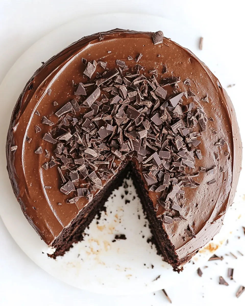 Delicious Greek Yogurt Chocolate Cake shot