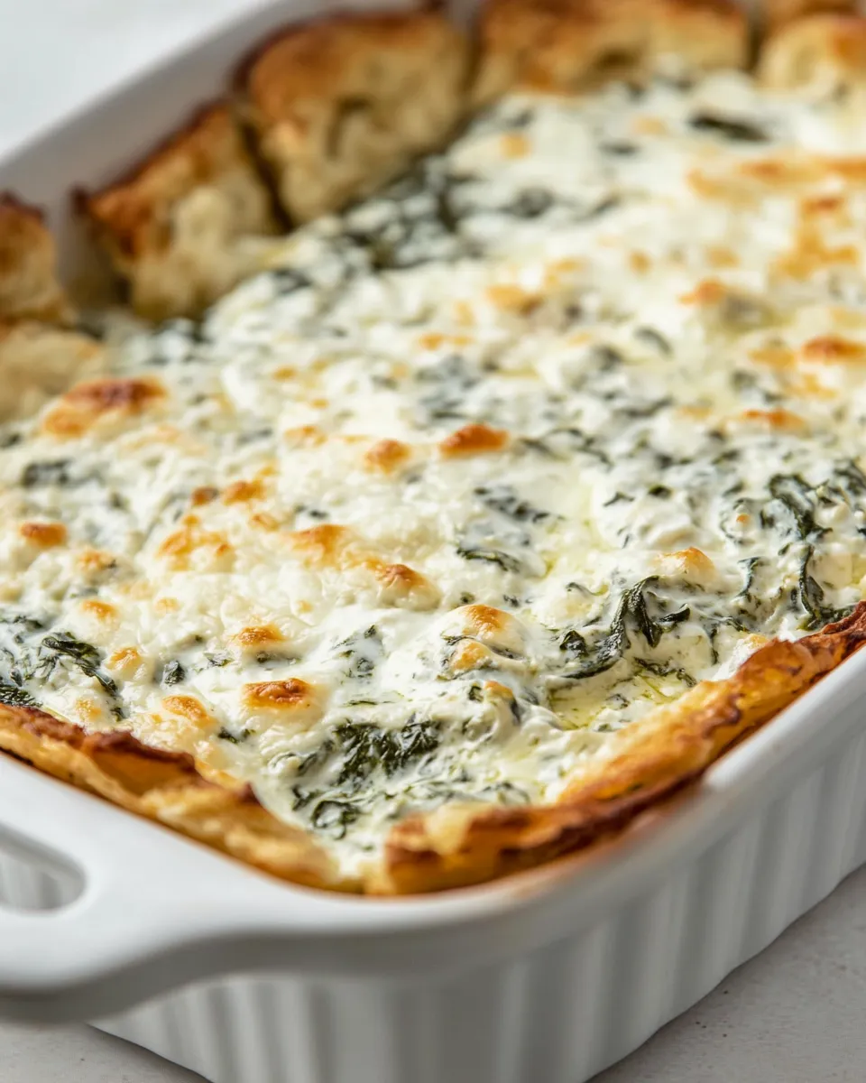 Delicious Greek Yogurt Spinach Dip shot