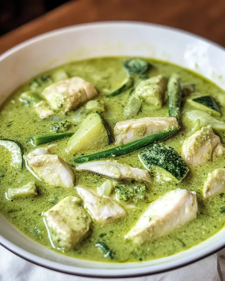 Homemade Green Fish Curry photo