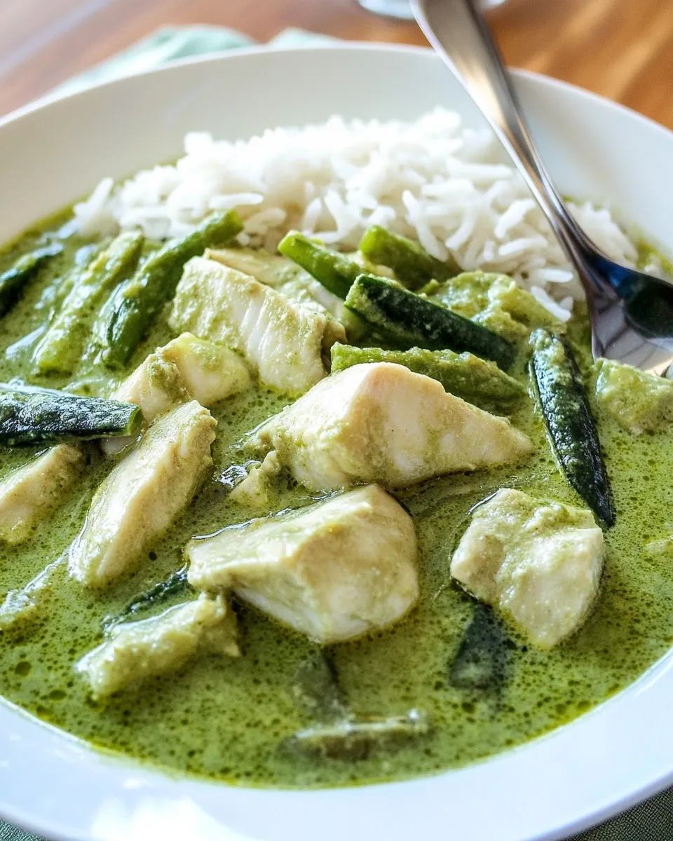 Delicious Green Fish Curry image