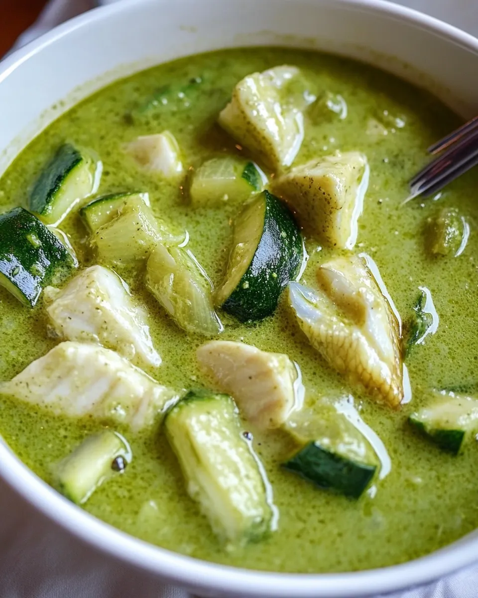 Easy Green Fish Curry recipe photo