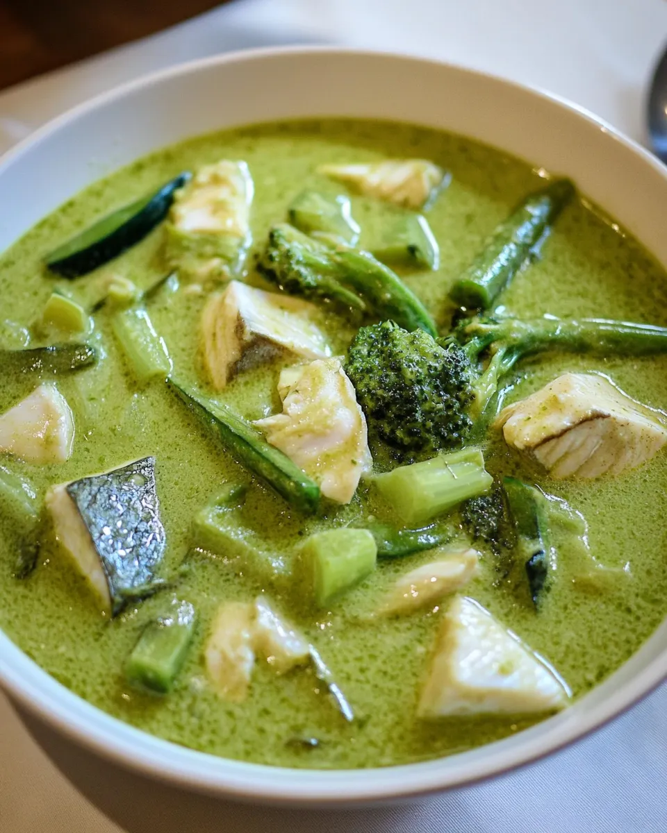 Best Green Fish Curry dish photo