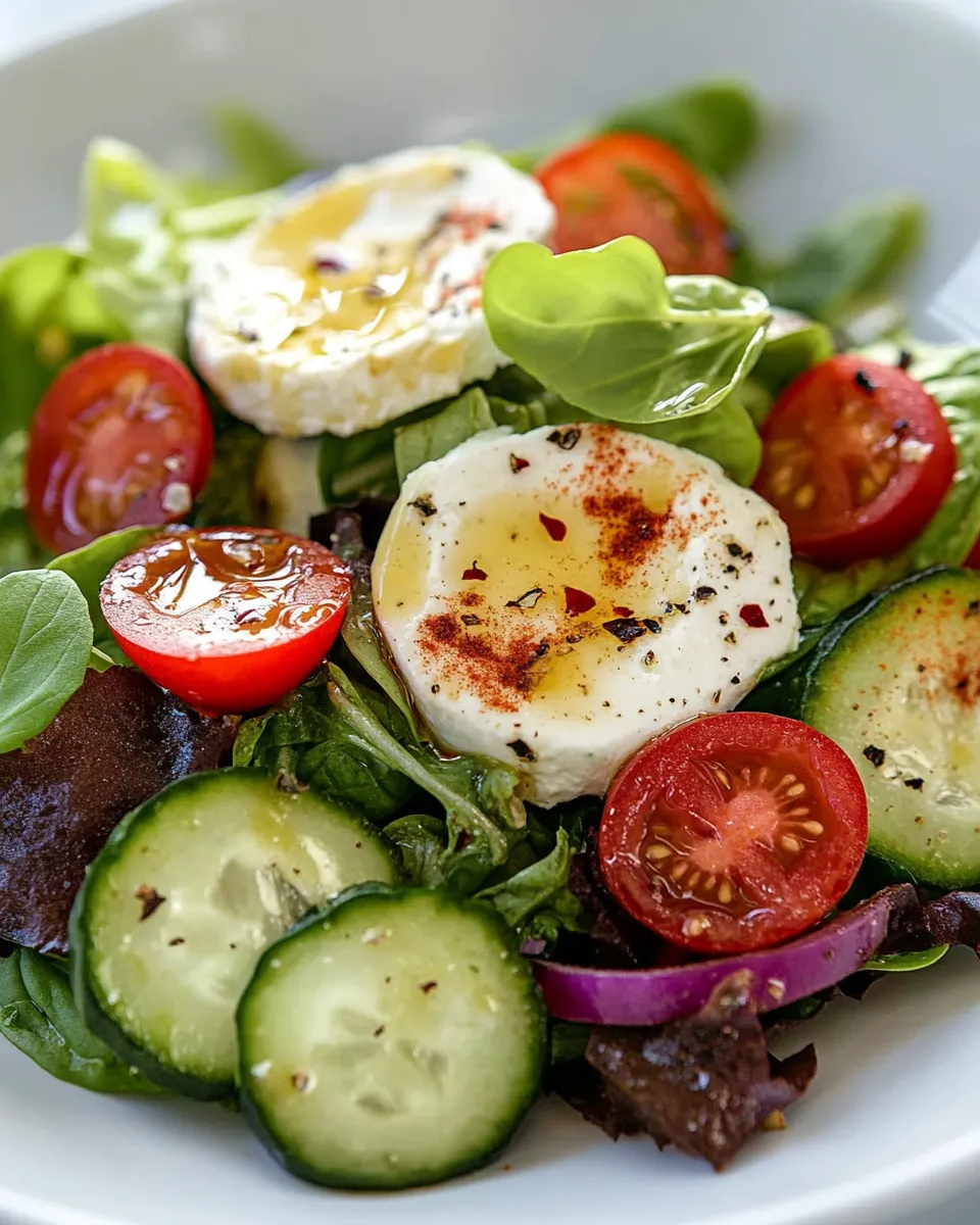 Delicious Green Salad shot