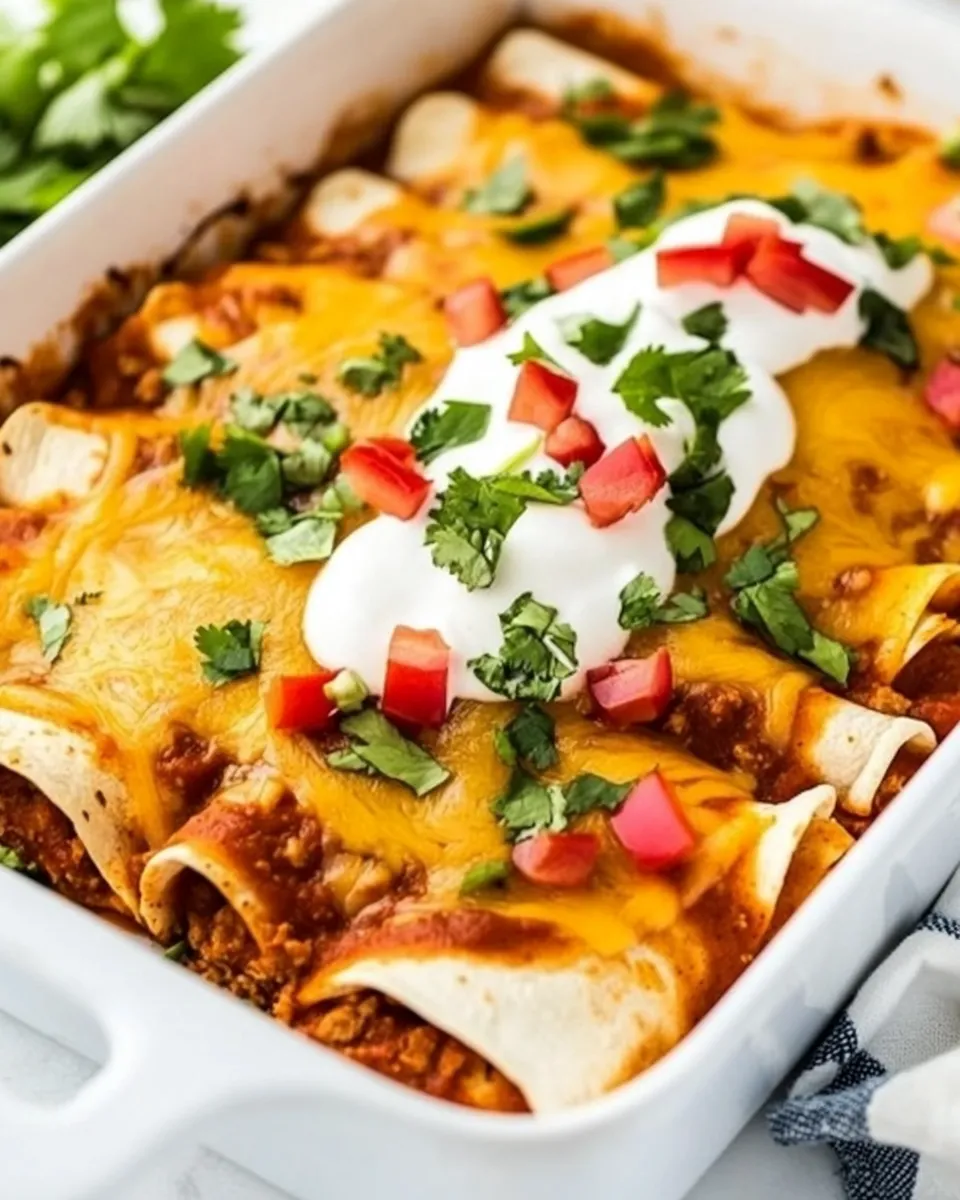 Homemade Ground Turkey Enchiladas photo