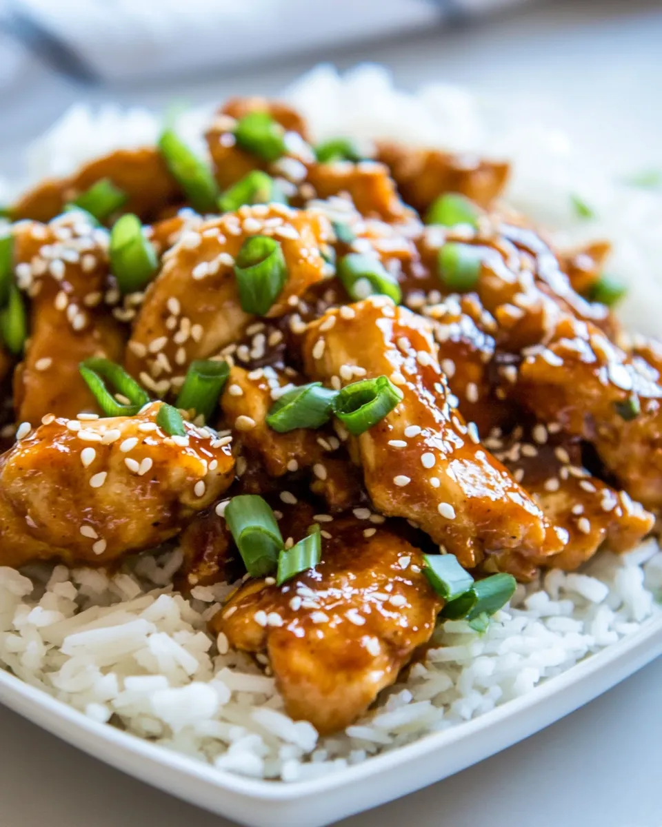 Easy Healthier 20 Minute Sesame Chicken recipe photo