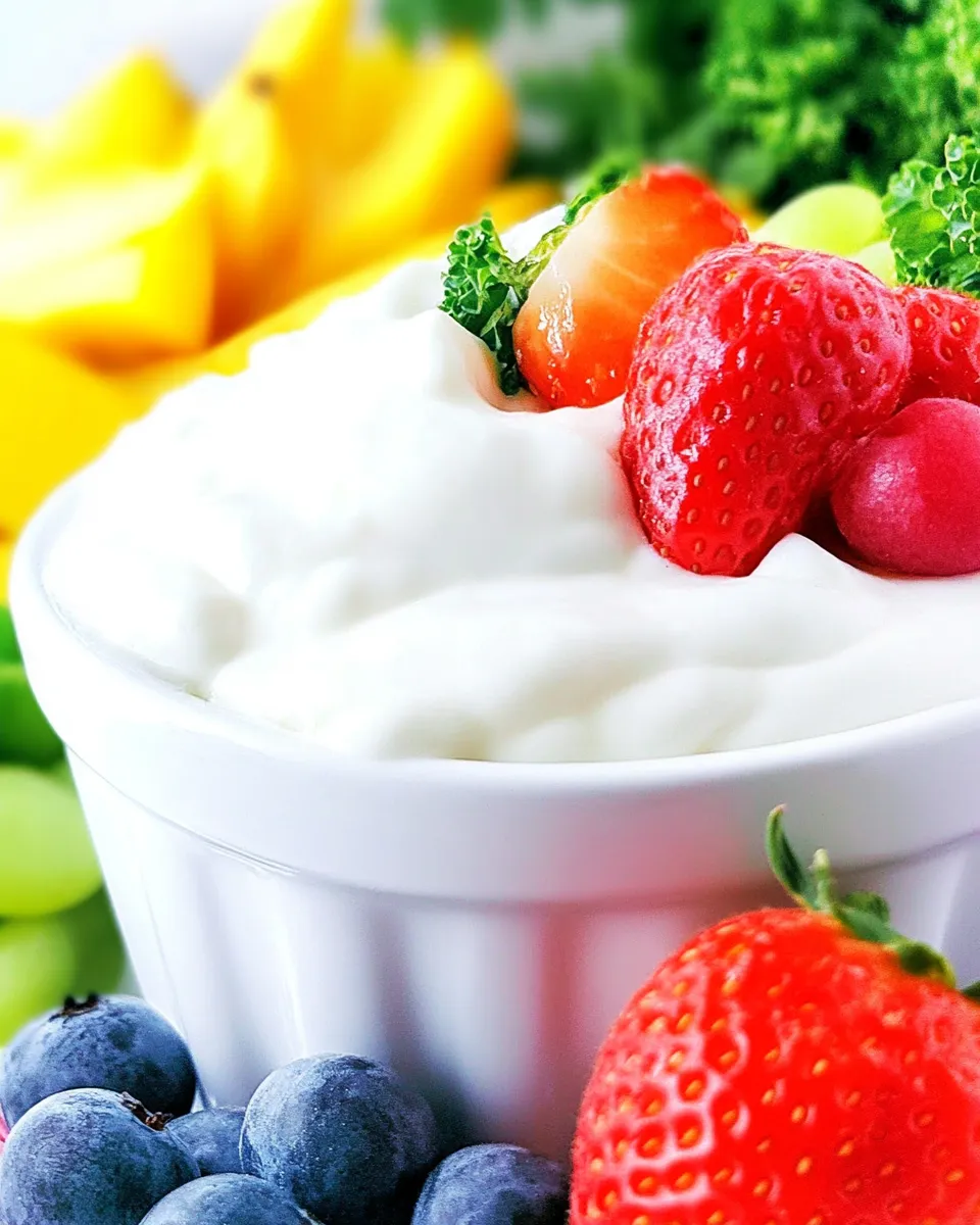 Fresh Healthier Fruit Dip recipe photo