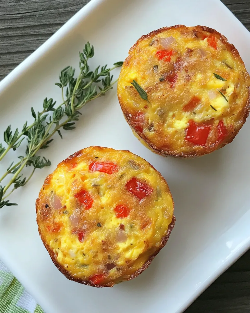 Easy Healthy Breakfast Make Ahead Egg Muffins recipe photo