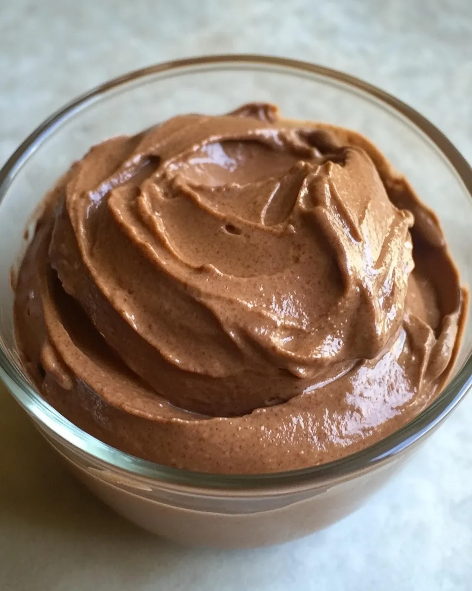 Quick Healthy Chocolate Pudding shot