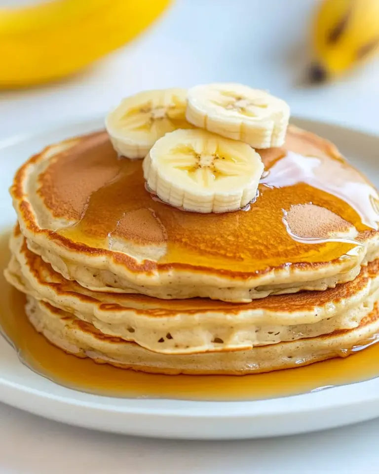 Homemade Healthy Gluten-Free Banana Oatmeal Pancakes Recipe photo