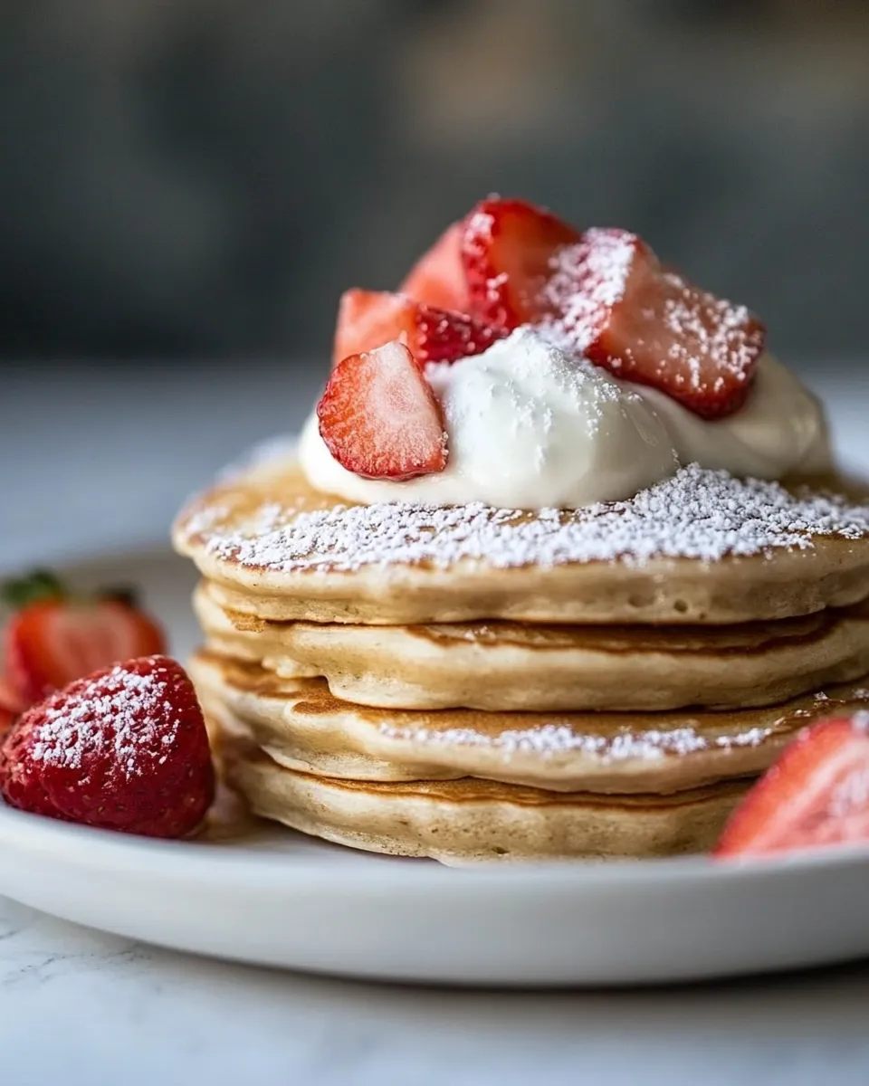 Easy Healthy Pancake Recipe shot