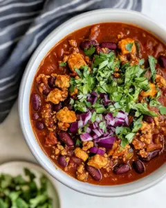Homemade Hearty Tofu Chili recipe photo