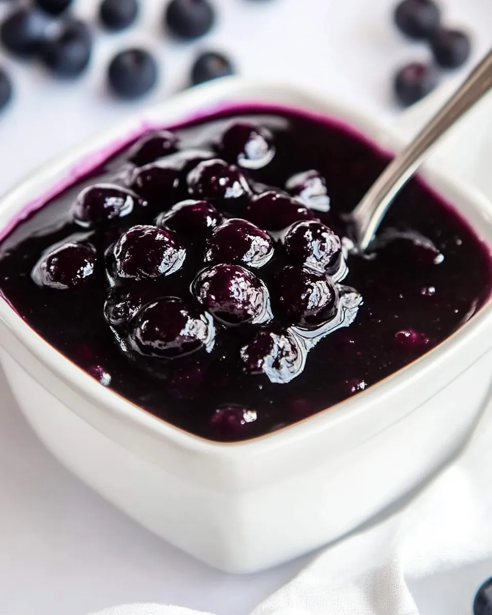 Delicious Homemade Blueberry Sauce image