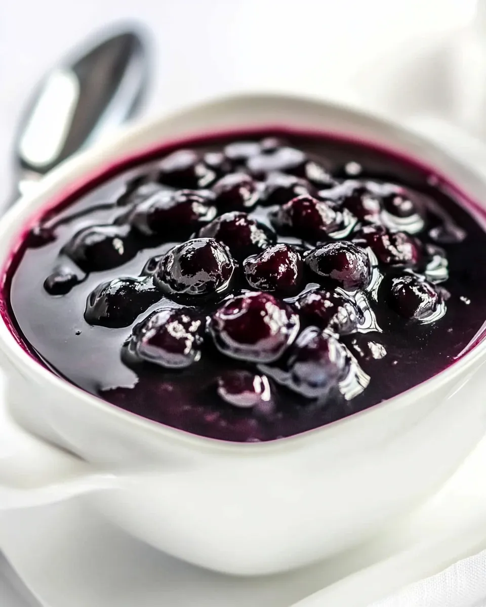 Classic Homemade Blueberry Sauce recipe photo