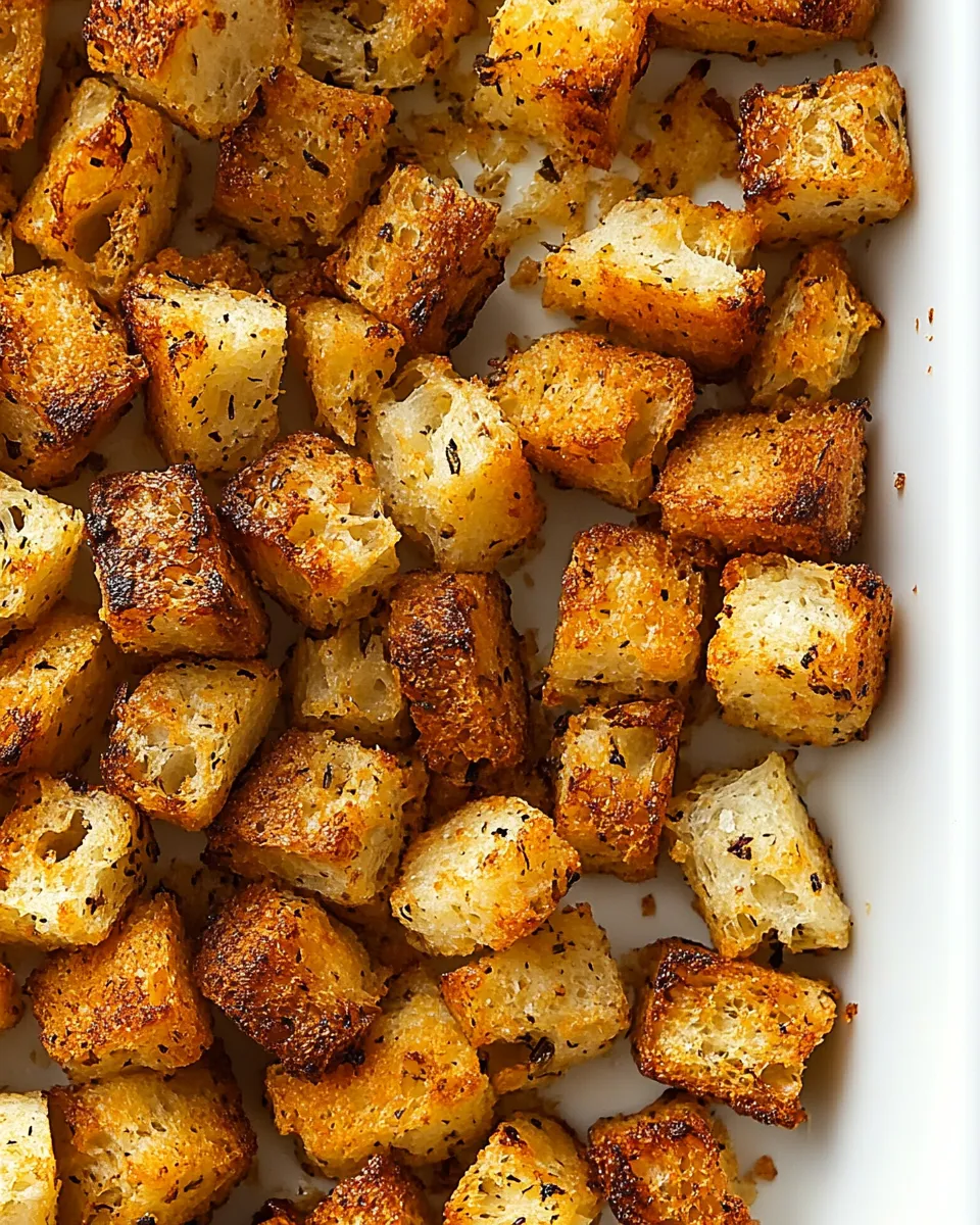 Homemade Croutons with Garlic Butter photo