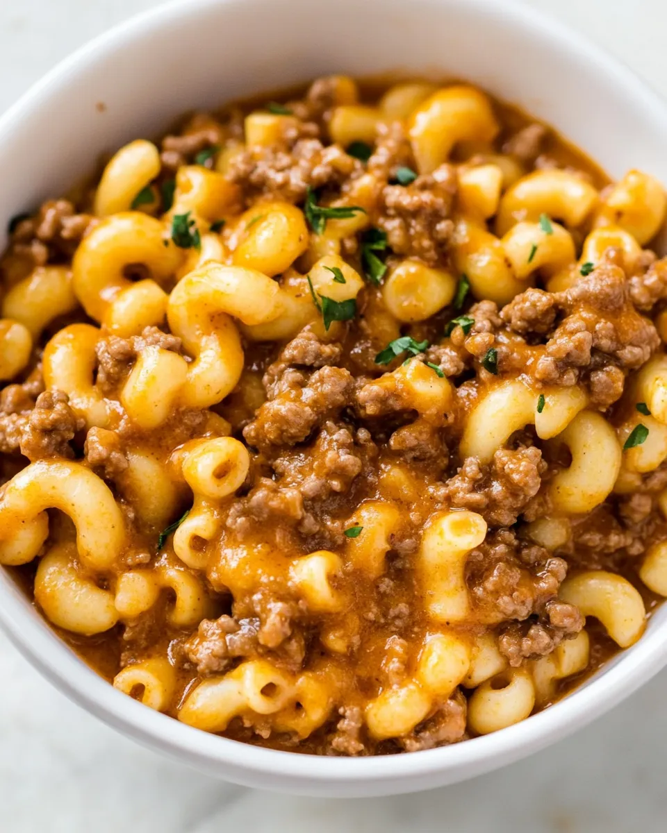 Quick Homemade Hamburger Helper Recipe shot