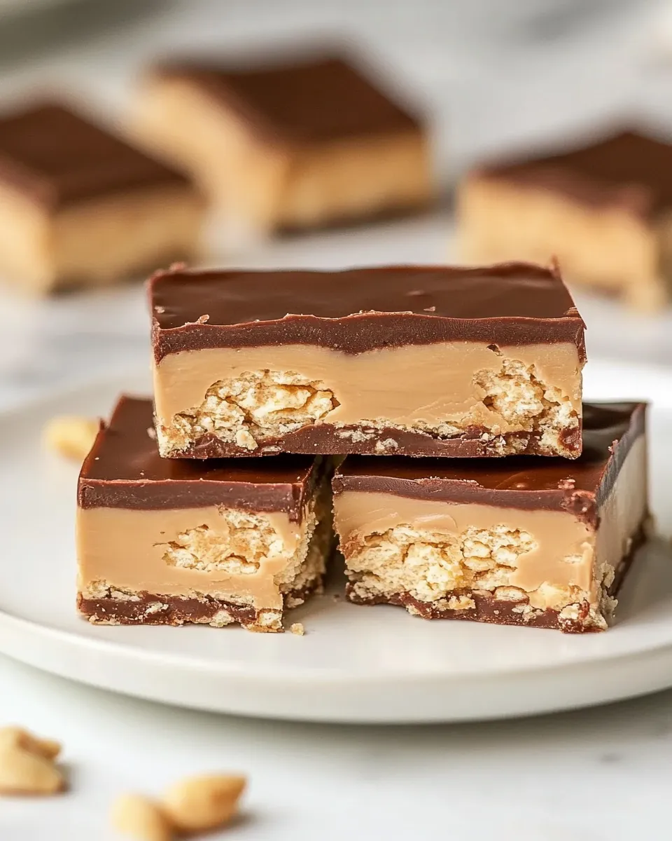 Easy Homemade Snickers Bars recipe photo
