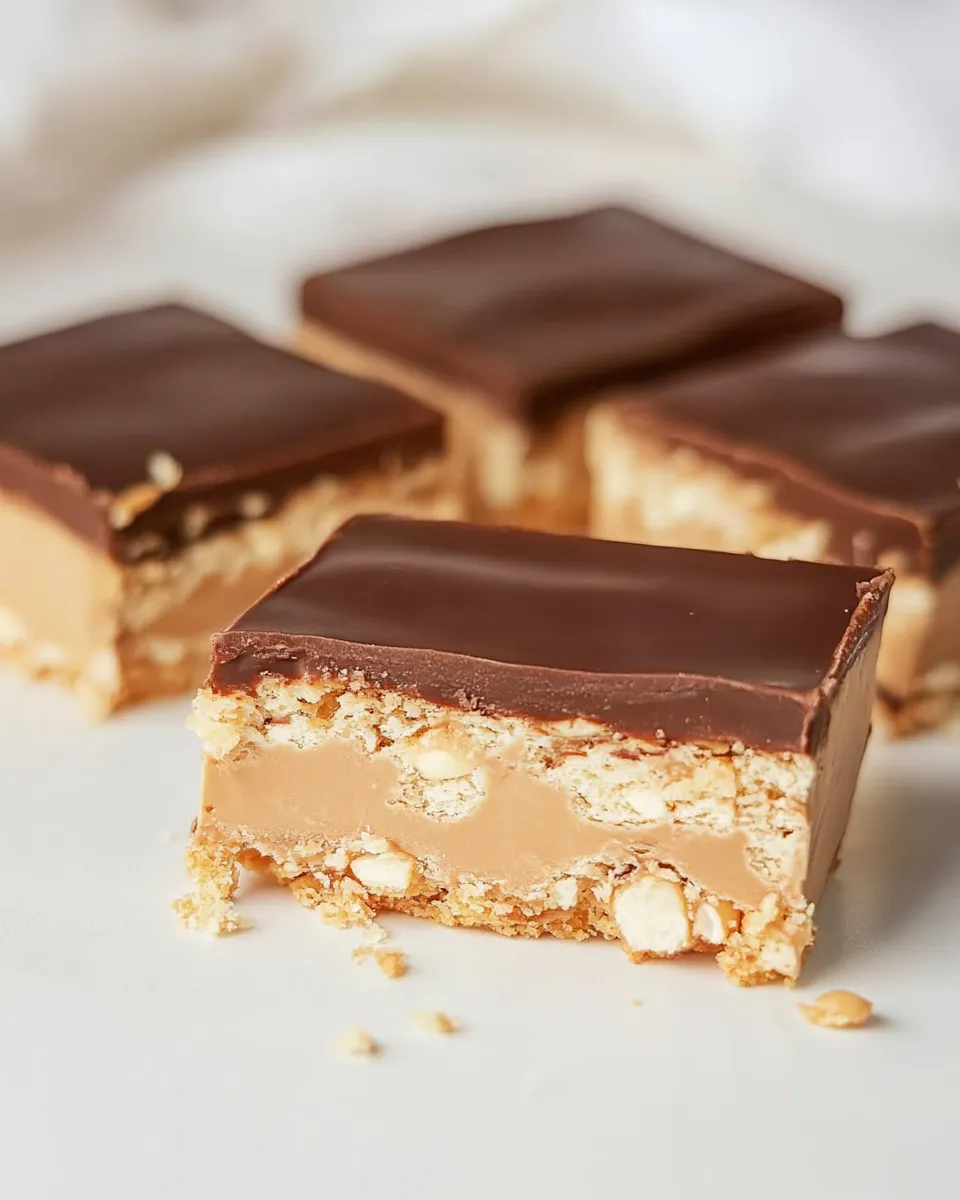 Quick Homemade Snickers Bars dish photo