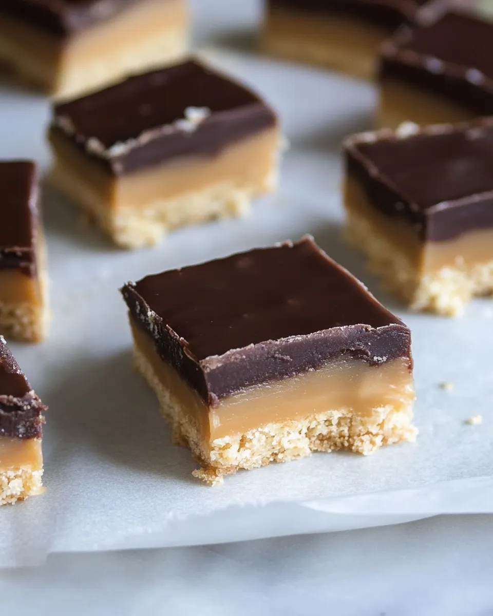 Delicious Homemade Twix Bars dish photo