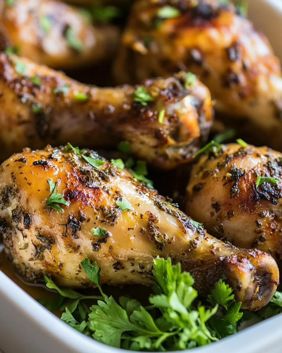 Delicious Honey Herb Chicken Drumsticks image