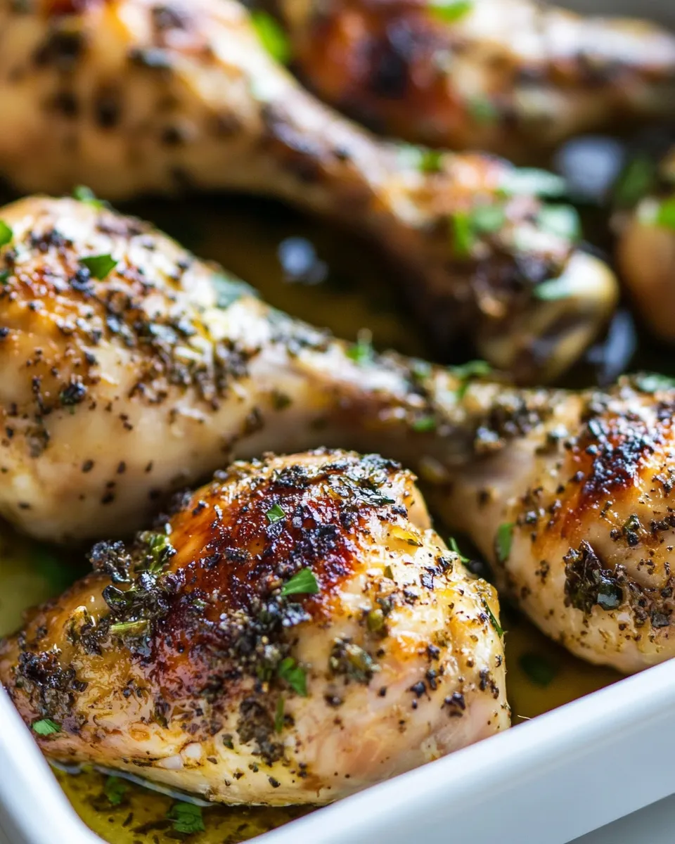 Savory Honey Herb Chicken Drumsticks shot