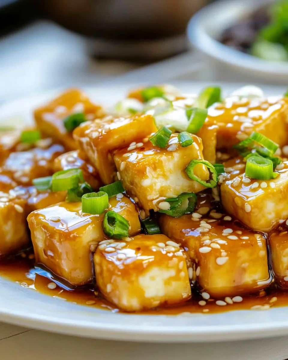 Homemade Honey Sesame Tofu photo