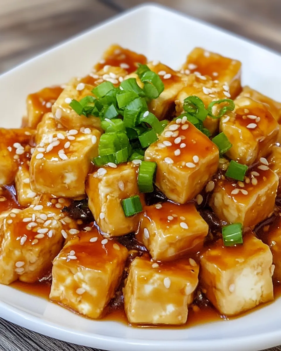 Delicious Honey Sesame Tofu image