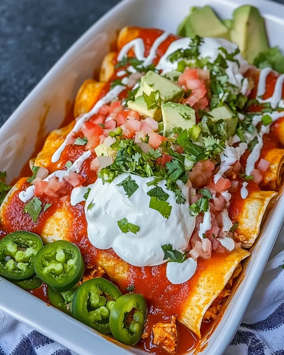 Delicious How To Make Chicken Enchiladas shot