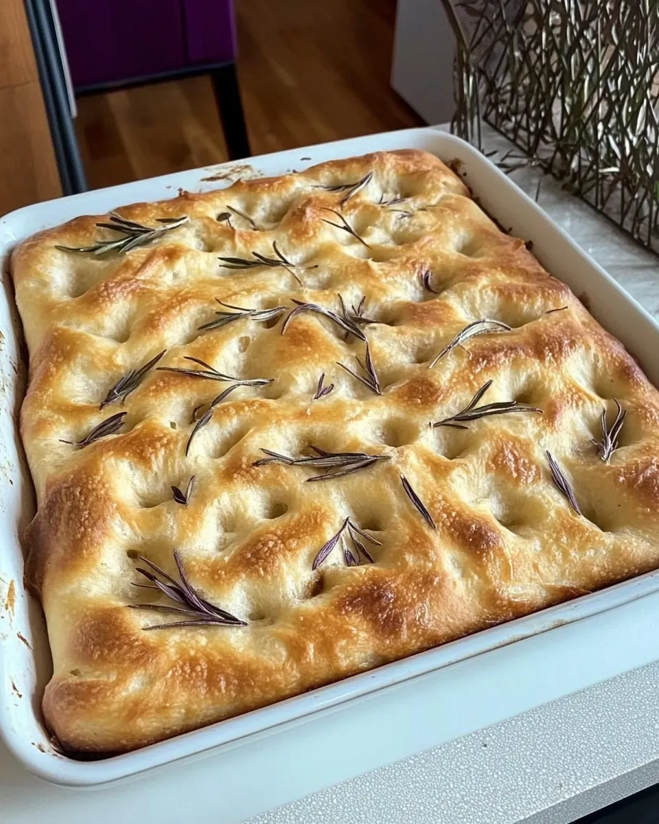 Quick How To Make Homemade Focaccia Bread For Beginners shot