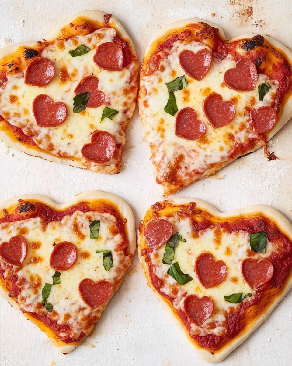 Delicious How to Make Heart-Shaped Pizzas image