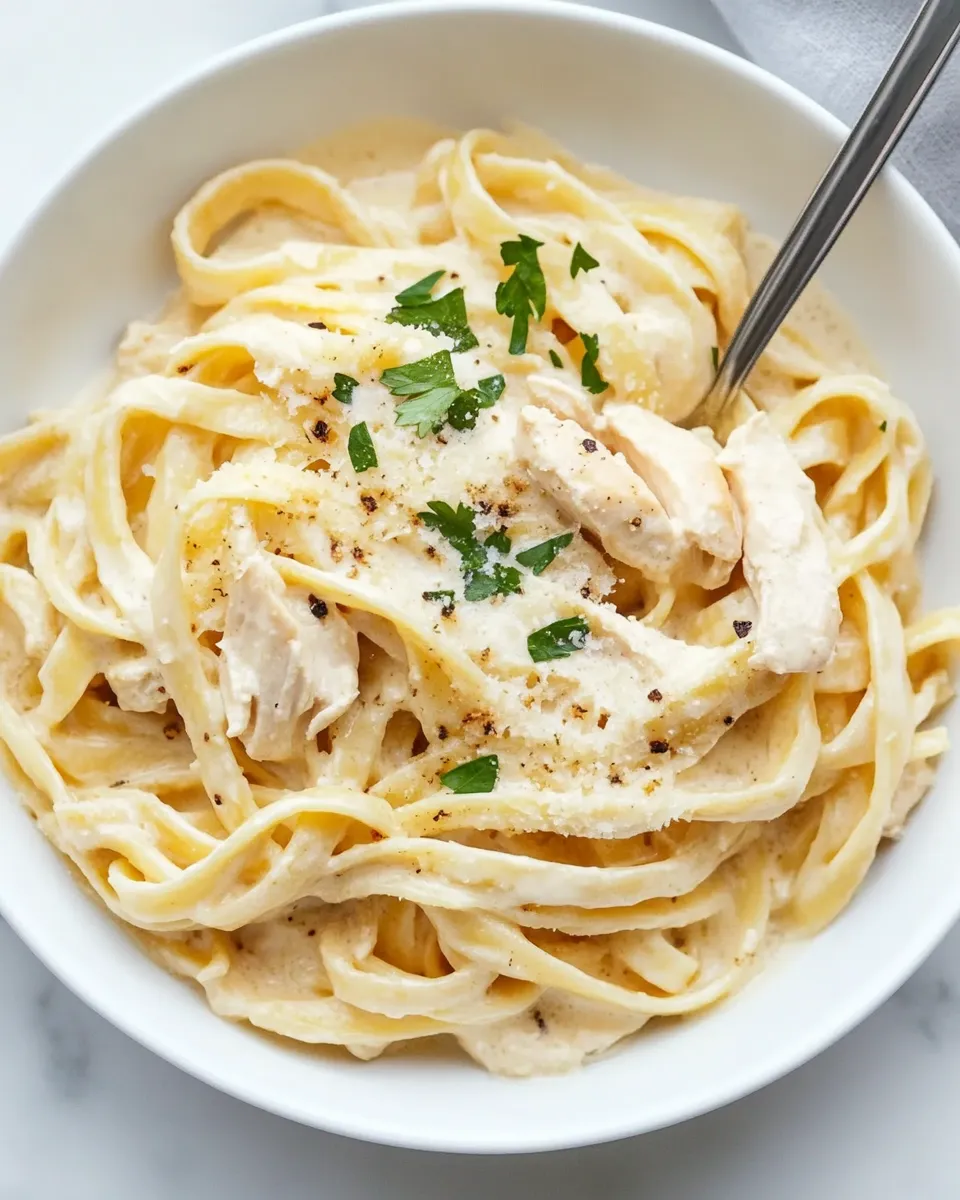 Homemade Instant Pot Chicken Alfredo Recipe photo