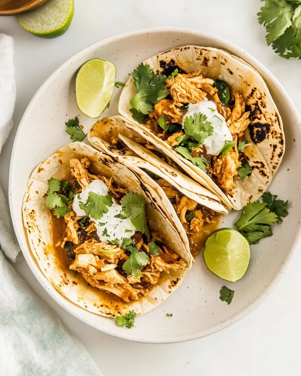 Homemade Instant Pot Chicken Tacos recipe photo