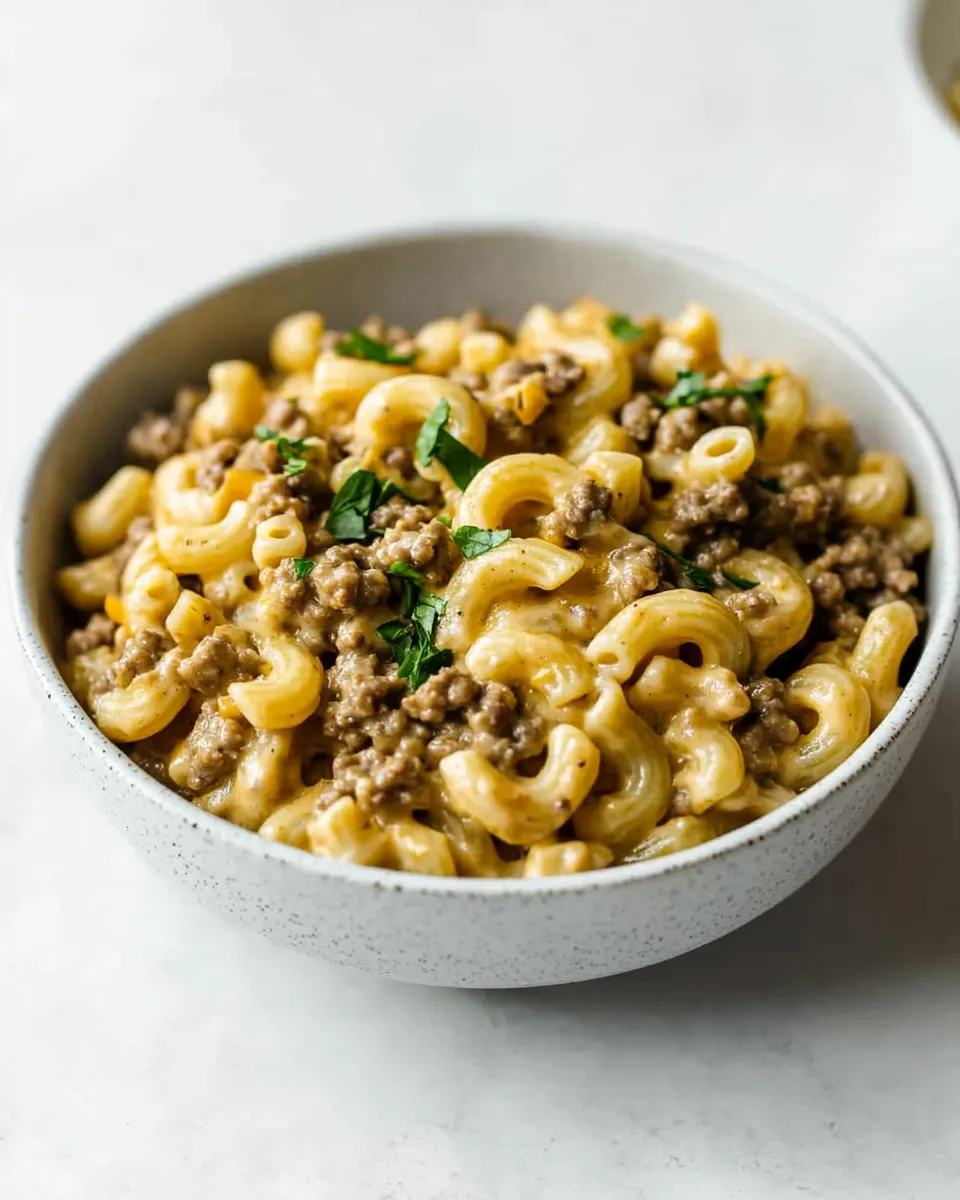 Delicious Instant Pot Hamburger Mac and Cheese image