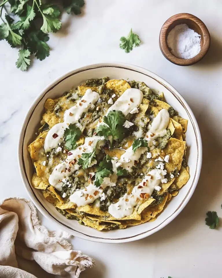 Homemade Jorge's Green Chilaquiles Recipe photo