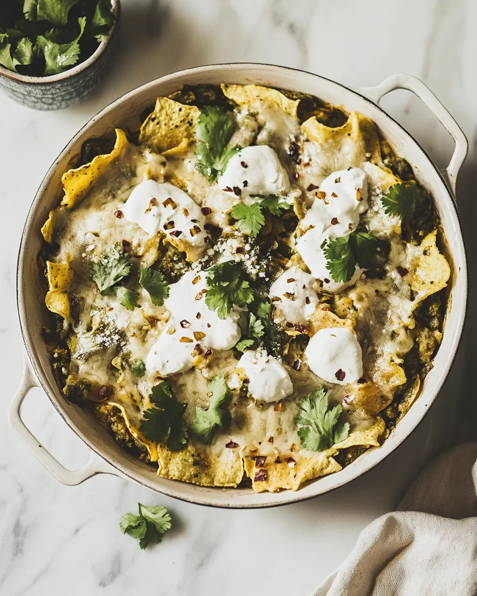 Delicious Jorge's Green Chilaquiles Recipe image