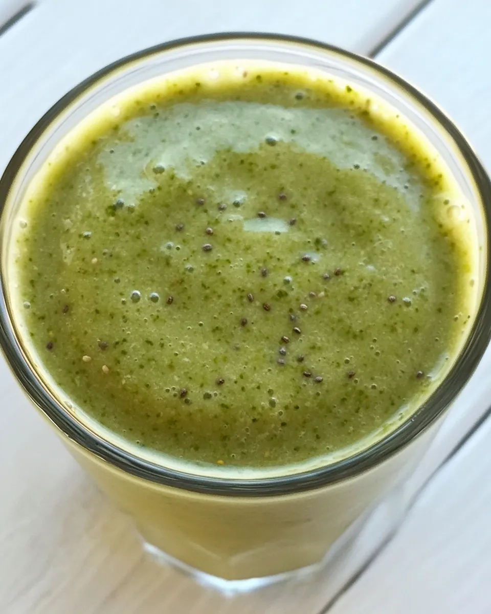 Delicious Kale, Banana, Chia, Hemp Superfood Smoothie image